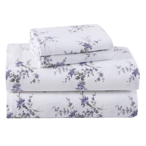 Laura Ashley Jessika Cotton Flannel Sheet Set - image 