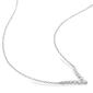 Platinum Plated 1/3ctw Diamond Necklace - image 2