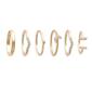 Ashley 6pc. Gold Moon & Crystal Multi Ring Set - image 1