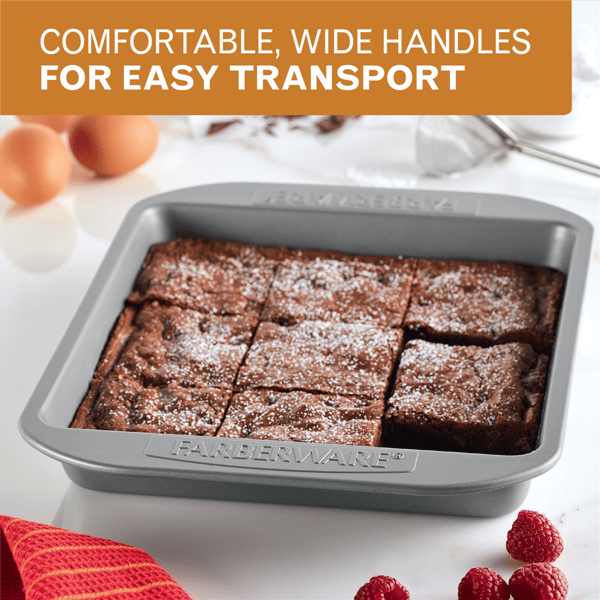 Farberware® Bakeware Nonstick Square Cake Pan with Lid