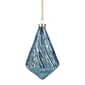 Northlight Seasonal Blue Glitter Swirl Glass Christmas Ornament - image 1