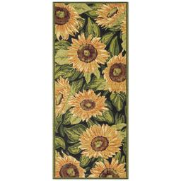 Liora Manne Esencia Sunflowers Rectangular Runner