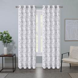 Sunshield Remington-E 100% Blackout Embroidered Curtains