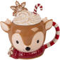 Home Essentials Reindeer Mug with Topper - image 1