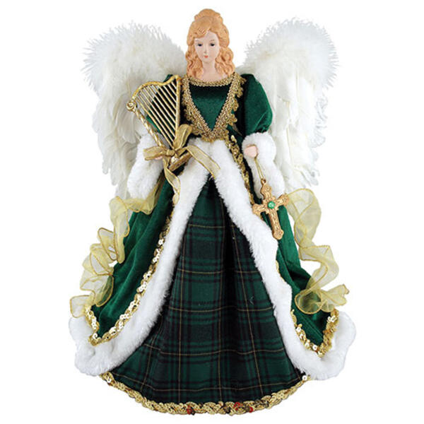 Santa's Workshop 16in. Irish Angel Tree Topper - image 