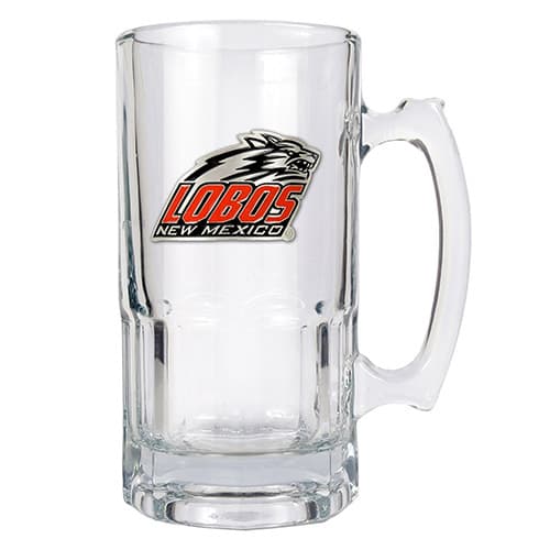 NCAA New Mexico Lobos Macho Glass Mug - image 