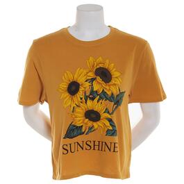 Juniors Hybrid Sunshine Sunflower Crop Tee