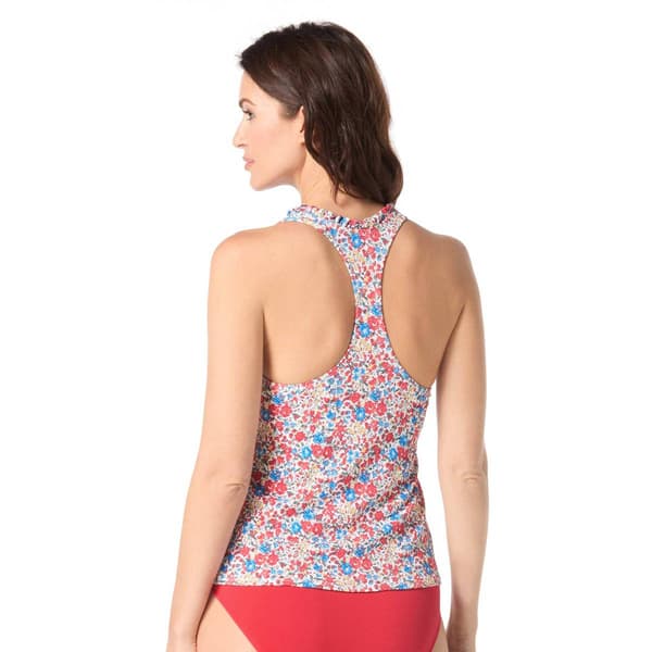Womens Beach House Bella Flora Racerback Tankini Swim Top
