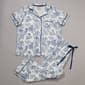 Womens Poppy & Clay Scenic Floral Capri Pajama Set - image 1