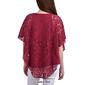 Petite NY Collection Lace Poncho Blouse - image 2
