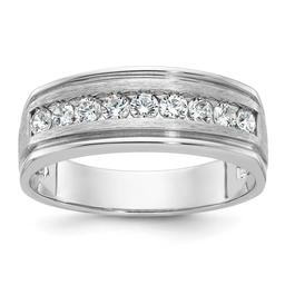 Mens Gentlemens Classics(tm) 14kt. White Gold 1/2ctw. Diamond Ring