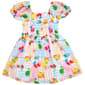 Toddler Girl Japna Kiwi Smocked Fruit Puff Dress - image 1