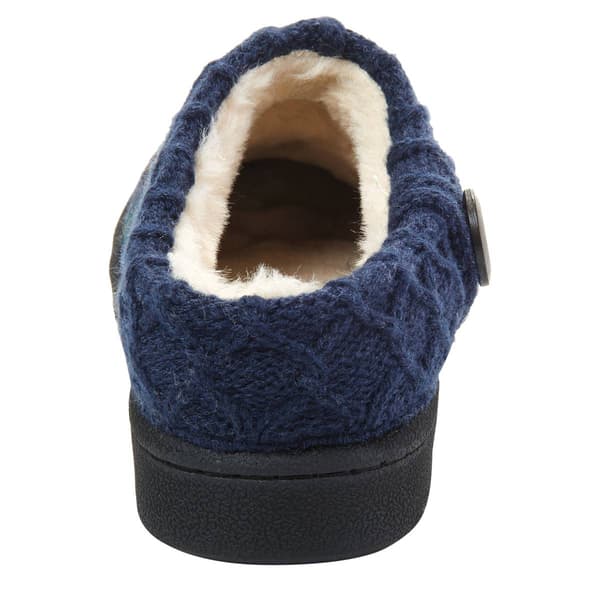 Womens Clarks® Nikki Plaid Scuff Slippers