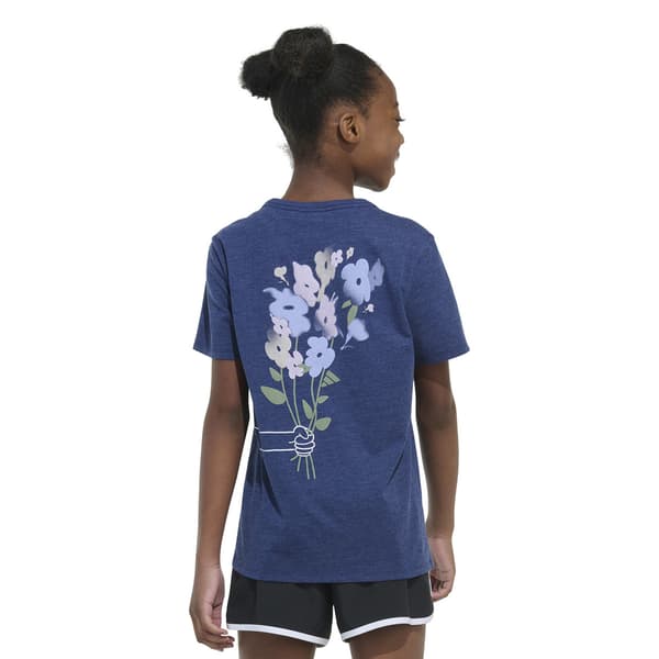Girls (7-16) adidas® Short Sleeve Heather Bouquet Regular Fit Tee
