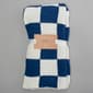Chick Pea&#40;R&#41; Checkered Chenille Blanket- Blue - image 1