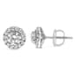 Haus of Brilliance 1ctw. Blue Lab Grown Diamond Halo Earrings - image 3