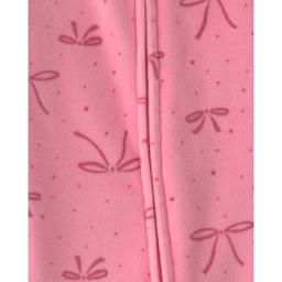 Baby Girl (NB-9M) Carter''s® Bow Fleece Zip Sleep & Play Pajamas