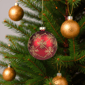Northlight Burgundy Red Snowflake Glass Ball Christmas Ornament - image 3