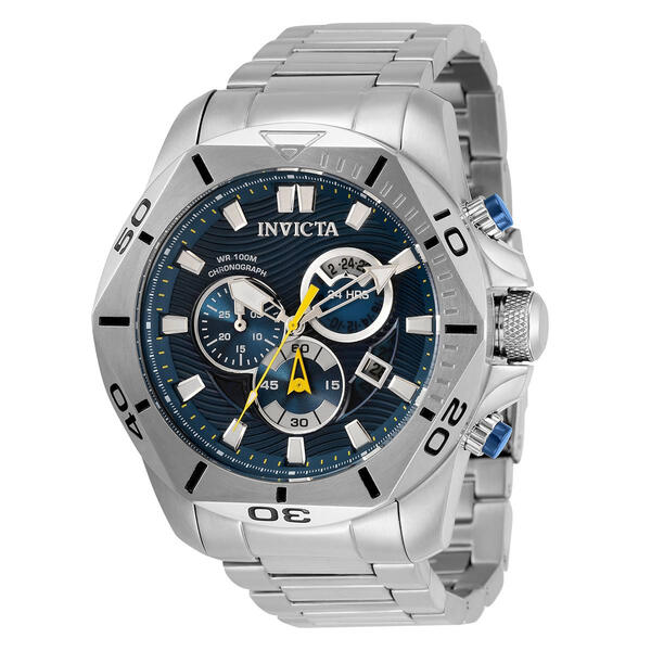 Mens Invicta Speedway Silver Strap Watch - 32269 - image 
