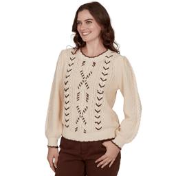 Womens Ruby Rd. English Countryside Cable Knit Sweater