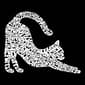 Plus Size LA Pop Art Stretching Cat Word Art Hoodie - image 2