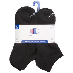 Mens Champion(R) 6pk. Logo on Toe Low Cut Socks