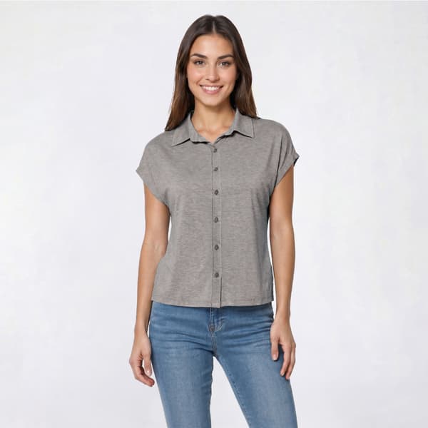 Womens Angels Forever Young Sadie Sandwash Dolman Sleeve Blouse - image 