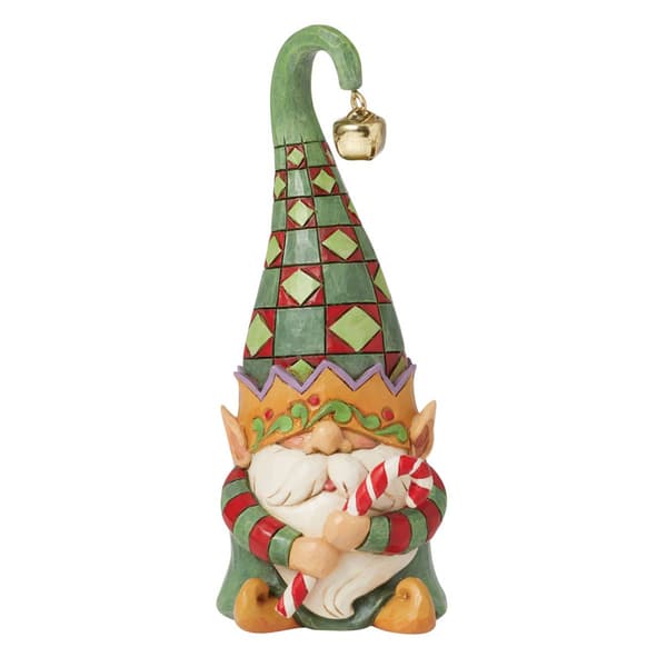 Jim Shore Heartwood Creek Gnome Elf Candy Cane Christmas Figure - image 