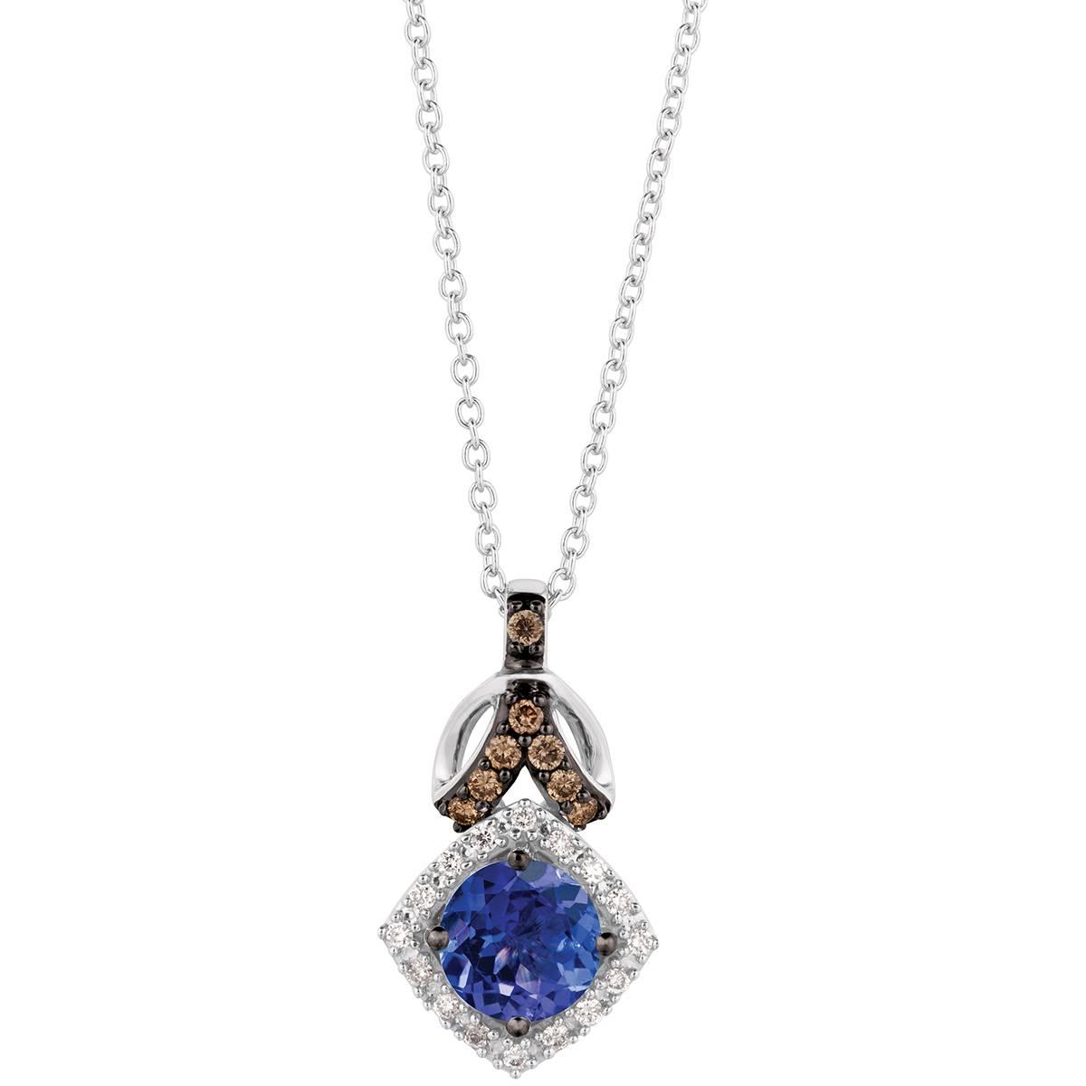 Le Vian(R) White Gold Tanzanite Pendant with Diamonds