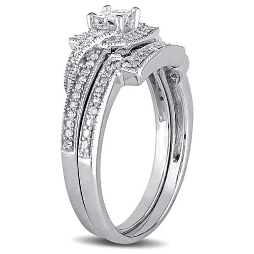 Loveblooms™ 10kt. White Gold 1/3ctw. Bridal Set