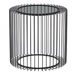 9th & Pike(R) Black Contemporary Metal Accent Table