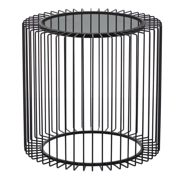 9th & Pike(R) Black Contemporary Metal Accent Table - image 