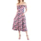 Plus Size 24/7 Comfort Apparel Botanical Maternity Midi Dress - image 1