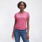 Womens Ninety Clothing Short Sleeve Side Tie Crinkle Tee - image 1