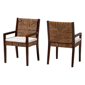 bali & pari Cordoba 2pc. Handwoven Seagrass Armchairs - image 1