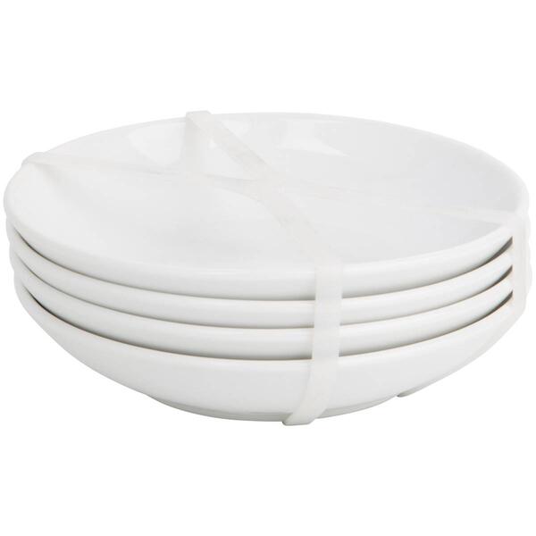 5.5in. White Round Shallow Bowls - Set of 4 - image 