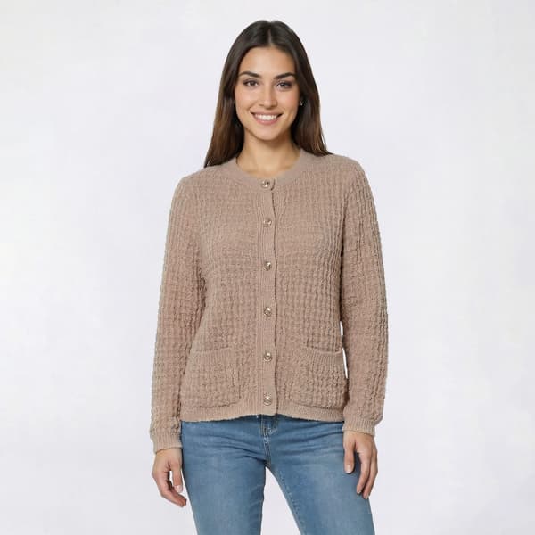 Womens Preswick &amp; Moore® Lands End Popcorn Marled Cardigan