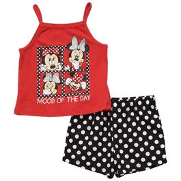 Toddler Girl Disney&#40;R&#41; Junior Minnie Mood of the Day Shorts Set