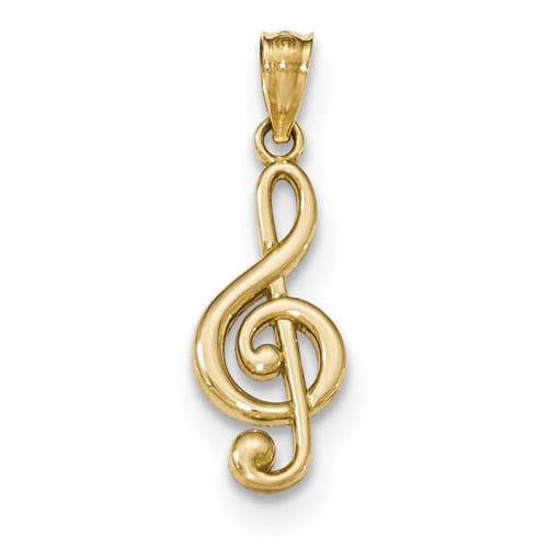 Gold Classics&#40;tm&#41; 14k. Music Note Pendant - image 