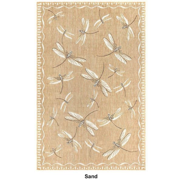 Liora Manne Carmel Dragonfly Rectangular Area Rug