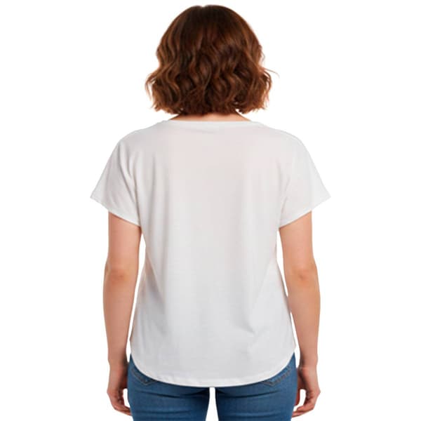 Womens OneWorld Studded Star Flag Tie Front Tee