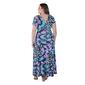 Plus Size 24/7 Comfort Apparel Butterfly Print Empire Waist Dress - image 4