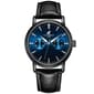 Mens Caribbean Joe Gunmetal-Tone Blue Dial Watch - CJ7155GU - image 1