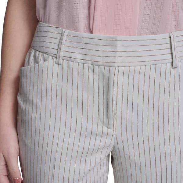 Womens Tommy Hilfiger Mid Rise Pinstripe Slim Dress Pants