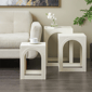 9th & Pike® Modern White Metal Accent Table Set - image 2