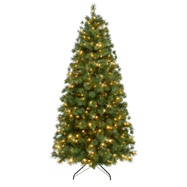 Puleo International 7.5ft. Pre-Lit Colorado Pine Christmas Tree - image 