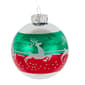 Kurt S. Adler 6pc. Red & Green Reindeer Glass Ball Ornaments Set - image 1