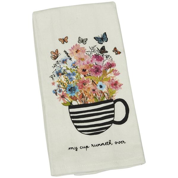 Essential Kitchen Cup Runneth Over Kitchen Towel - image 