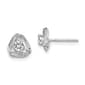 Gemstone Classics&#40;tm&#41; 14kt. White Gold Topaz Stud Earrings - image 1