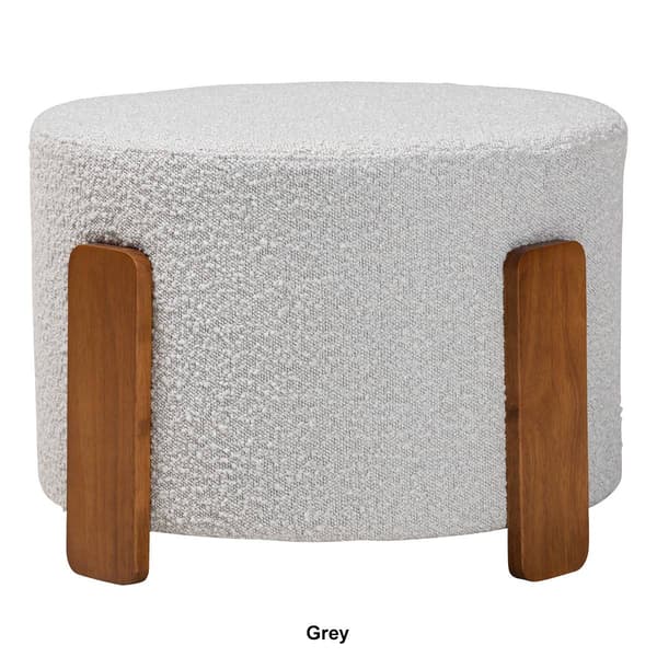 Baxton Studio Finlay Modern Japandi Ottoman